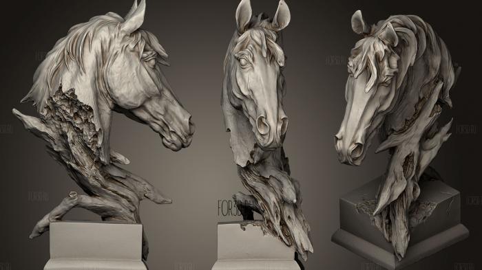 Скульптура Лошади 3d stl модель для ЧПУ